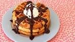 Churro Waffles with Chocolate Sauce - Gemma's Bigger ...