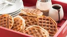 Churro Waffles with Dark Chocolate Drizzle Recipe