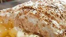 Coconut and Lime Meringue Roulade