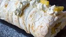 Coconut and Pineapple Roulade