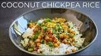 Coconut Chickpea Recipe | Easy Vegetarian dinner idea ...