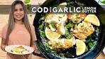 COD WITH LEMON GARLIC BUTTER | Seared Fish with ...