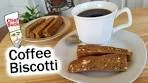 Coffee Biscotti Recipe with Instant Coffee