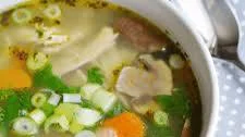 Cold-Busting Green Tea-Chicken Noodle Soup