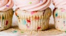 Confetti Sprinkle Cupcakes