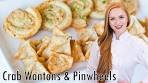 Crab Wontons and Pinwheels - EASY Seafood Appetizer!