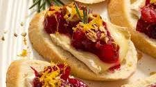 Cranberry Brie Crostini