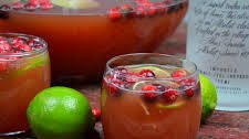 Cranberry Lime Punch - Vodka-Spiked Version
