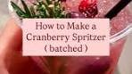 CRANBERRY SPRITZER RECIPE : -2 QTs 100% Cranberry ...