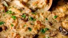 Creamy Chicken and Mushroom One Pan Casserole