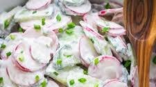 Creamy Cucumber Radish Salad Recipe