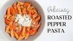 Creamy Roasted Red Pepper Sauce - You won't believe how ...