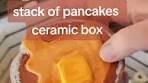 Creating a Stack of Pancakes Ceramic Box Art