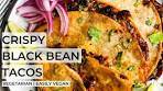 CRISPY BAKED BLACK BEAN TACOS | 45-minute sheet pan ...