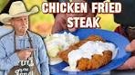 Crispy Cowboy Chicken Fried Steak with Homemade Green ...