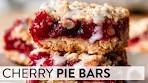 Crumb Topped Cherry Pie Bars | Sally's Baking