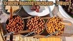 Crunchy Roasted Chickpeas - 3 Ways