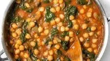 Curried Chickpeas with Spinach
