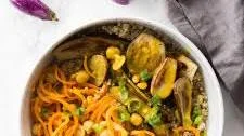 Curried Coconut Carrot Bowls with Eggplant