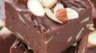 Dark Chocolate Almond Fudge
