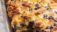 Dark Chocolate and Cherry Bread Pudding