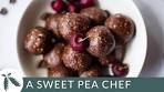 Dark Chocolate Cherry Energy Bites | A Sweet Pea Chef