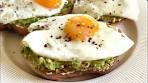 Delicious and creamy avocado and egg toast