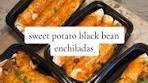Delicious Black Bean Sweet Potato Enchiladas Recipe
