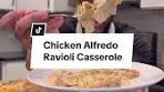 Delicious Chicken Alfredo Ravioli Casserole Recipe