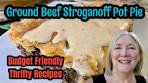 Delicious Ground BEEF STROGANOFF Pot Pie Cream Sauce ...
