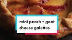Delicious Mini Peach Goat Cheese Galettes Recipe