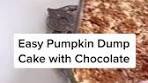 Delicious Pumpkin Dump Cake with Chocolate Recipe