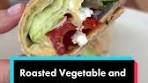 Delicious Roasted Vegetable Hummus Wrap Recipe