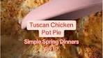 Delicious Tuscan Chicken Pot Pie Recipe