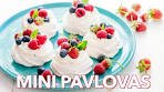 Dessert: Easy Mini Pavlovas - Homemade Meringues Recipe