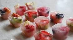 DIY Fruit Ice Cubes