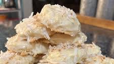 Dolly Parton Coconut Cookies with Lemon Glaze