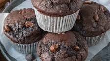 Double Chocolate Banana Muffins