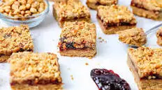Double Crunch Peanut Butter and Jam Bars