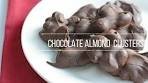 Easy 2 Ingredient Chocolate Almond Clusters Recipe