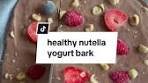Easy and Healthy Nutella Frozen Yogurt Bark Recipe