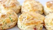 Easy Bacon Cheddar Chive Biscuits