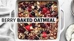 EASY BAKED OATMEAL | with mixed berries for a healthy ...