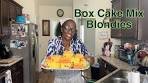 Easy Cake Mix Blondies | cookingsemi-homemadewithjoyce