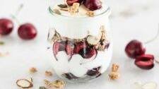 Easy Cherry Almond Parfait