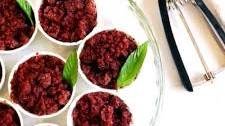 Easy Cherry Granita With Mint
