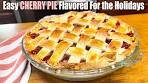 Easy Cherry Pie Flavored for the Holidays Using Pie Filling ...