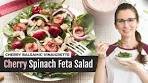 Easy Cherry Spinach Salad with Balsamic Vinaigrette