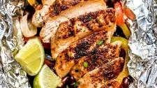 Easy Chicken Fajita Foil Packets