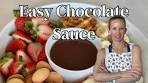 Easy Chocolate Dipping Sauce | 5 ingredients in 5 minutes
